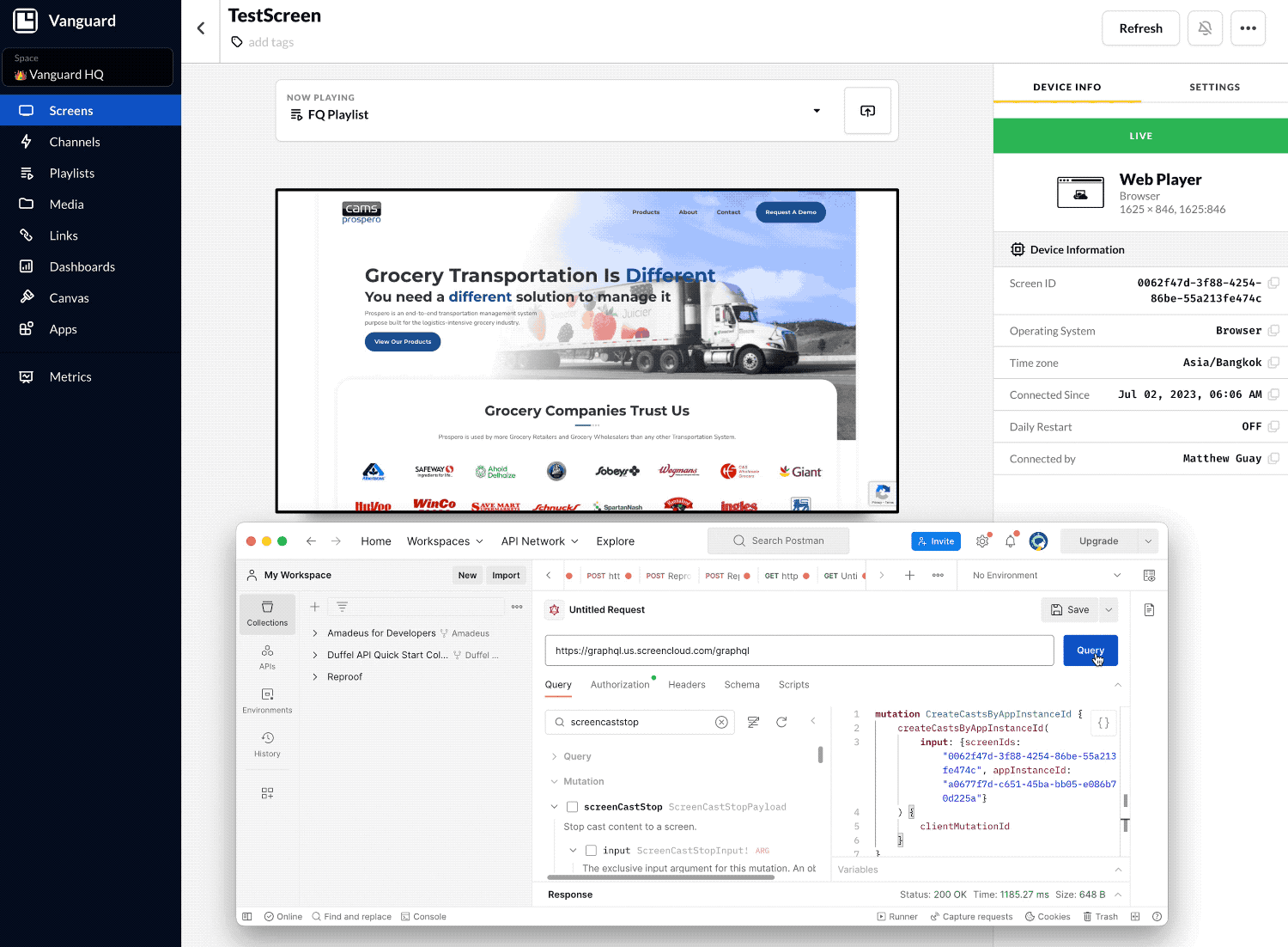 Automate digital signage with ScreenCloud's GraphQL API