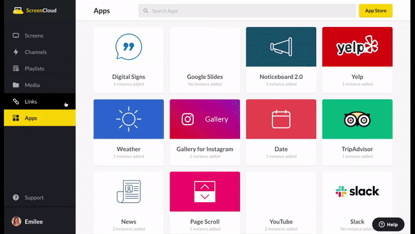 add ScreenCloud youtube app to a channel