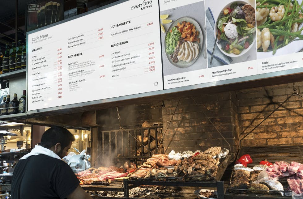 the digital signage market is heavily used in retail and hospitality