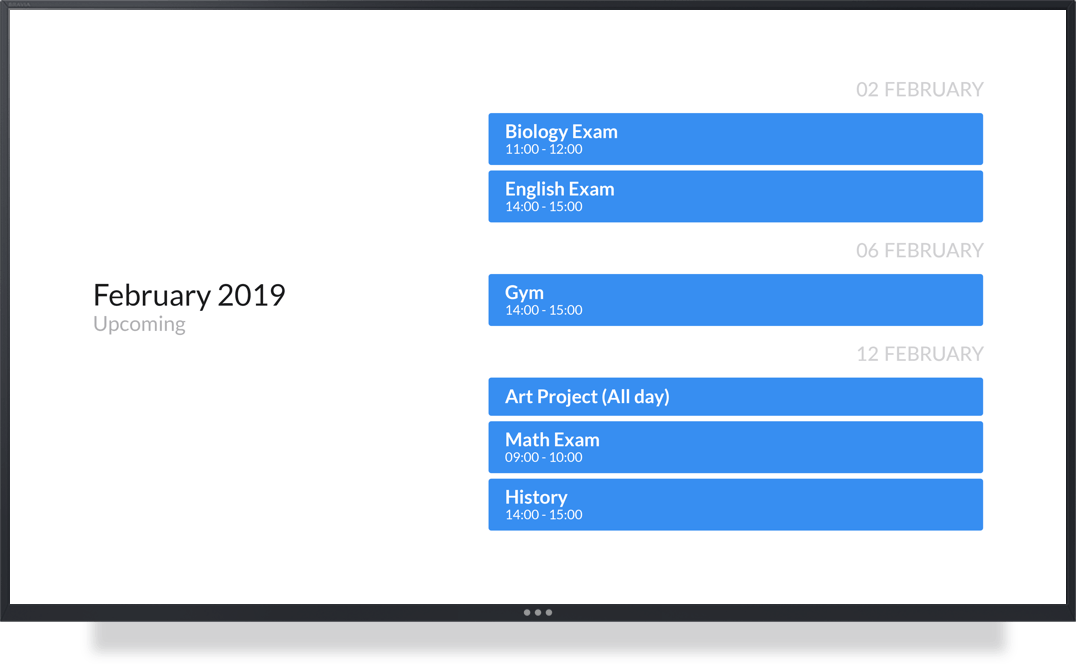 ScreenCloud App Outlook Calendar