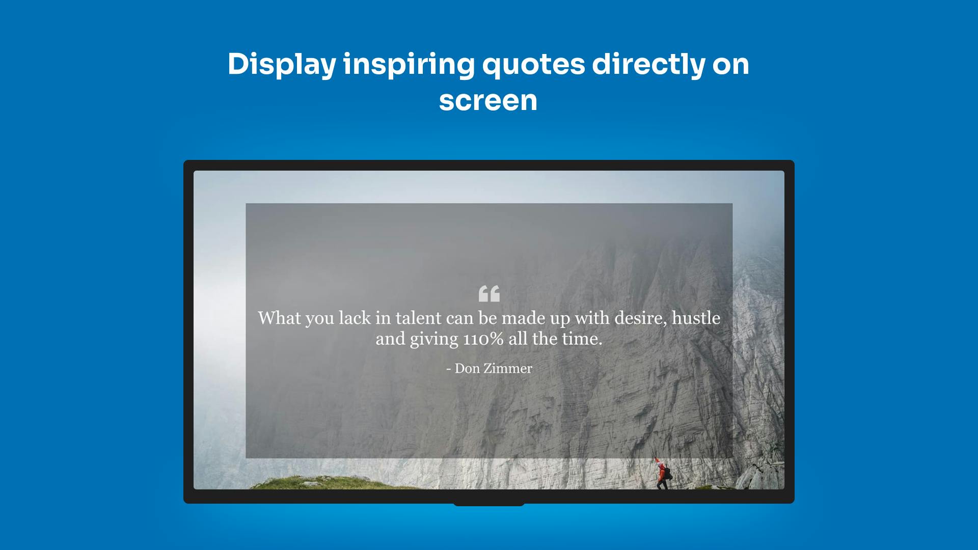 ScreenCloud Dashboard example on screen