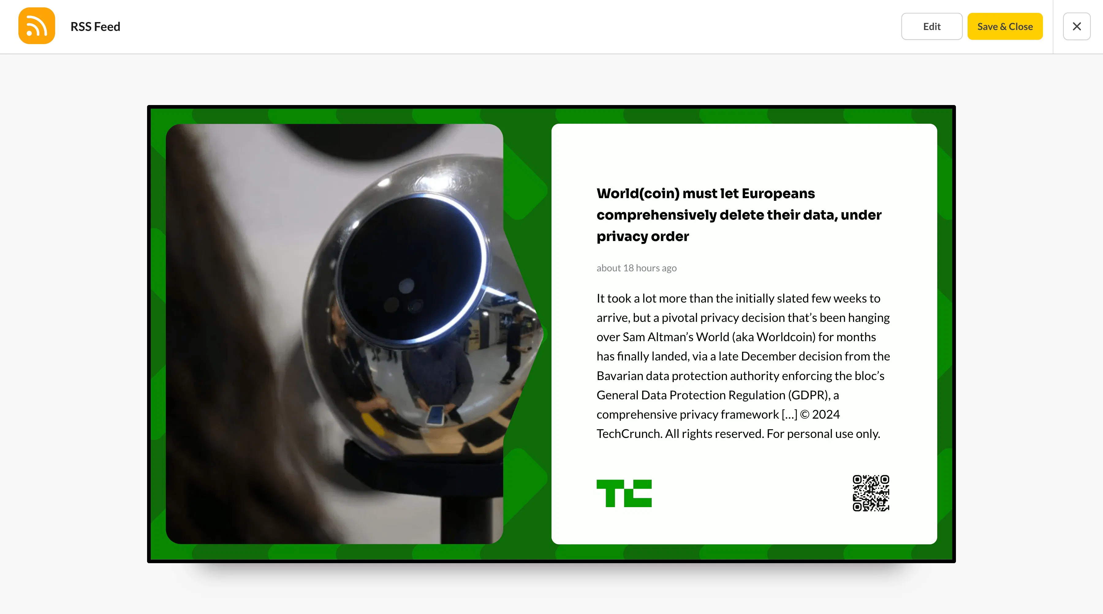RSS Feed integration for Digital Signage | ScreenCloud