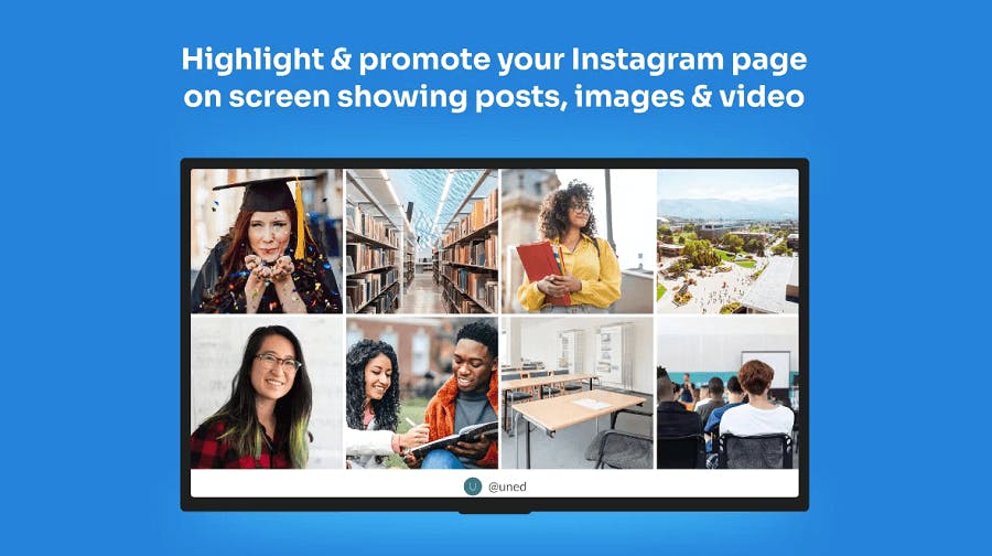 reach your audience using social media content for digital signage