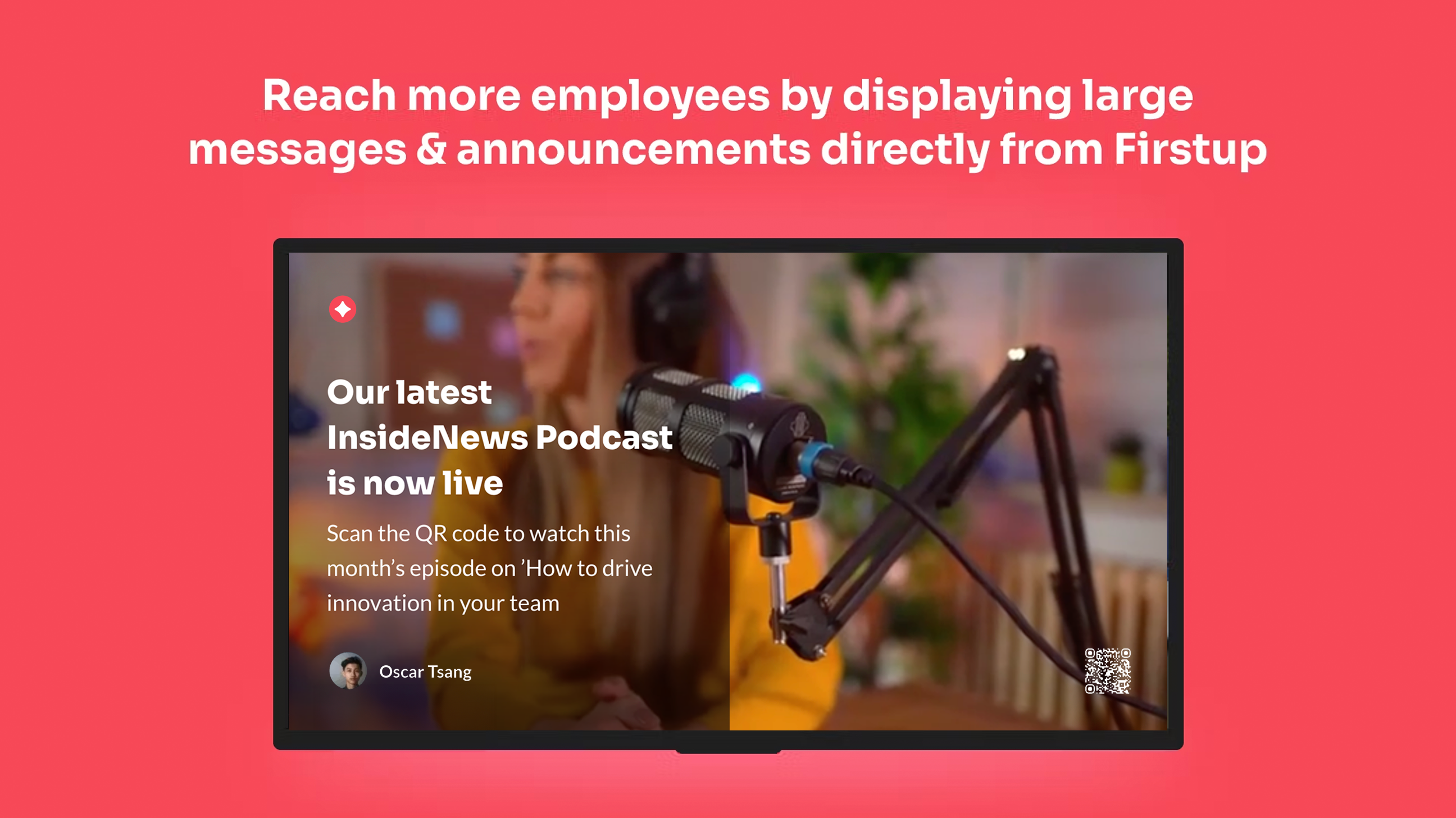 Firstup - Digital Signage App - ScreenCloud