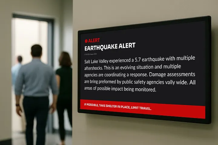 Improving Safety with Digital Signage For Emergency Alerts - ScreenCloud