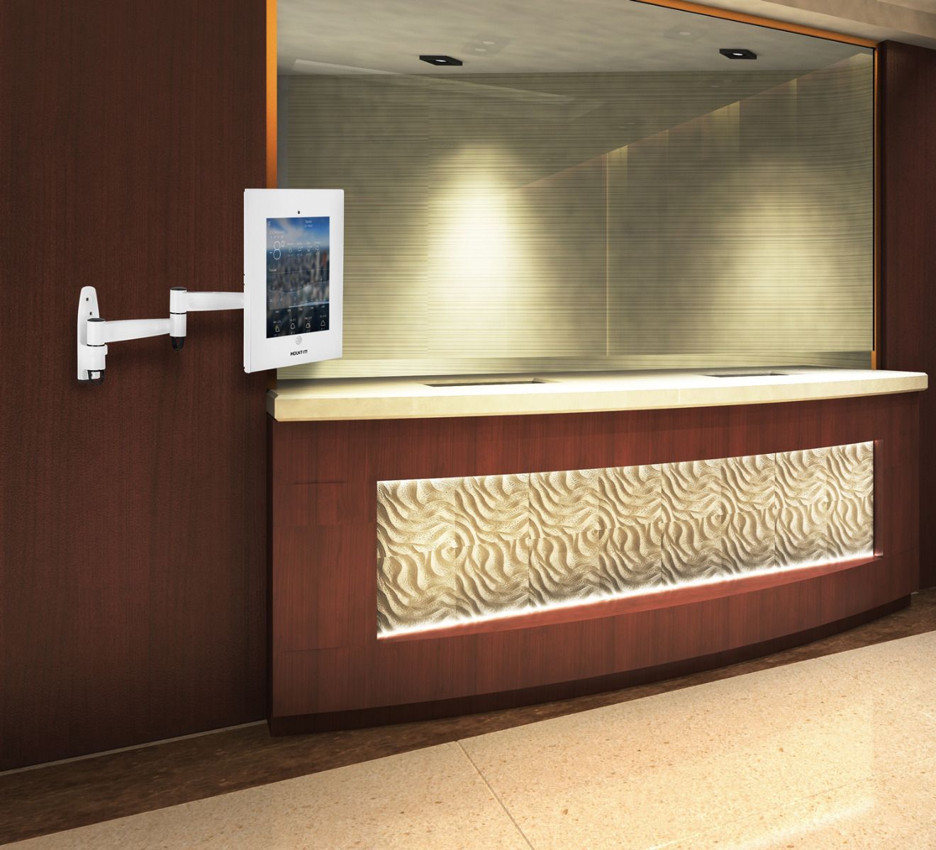 Как повесить планшет на стену