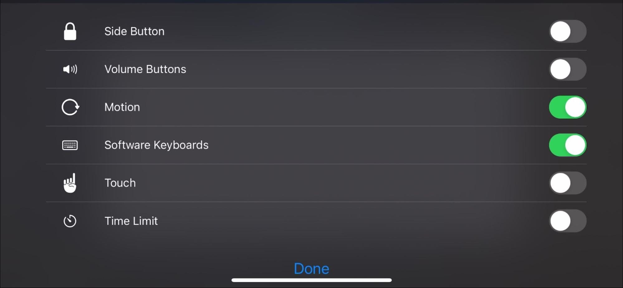 Choose to disable touch, motion, buttons, and more with iOS Guided Access