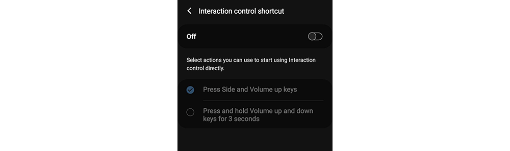Customize Samsung Interaction Control shortcuts on Android