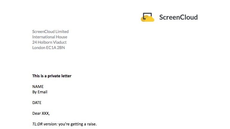 ScreenCloud letter head design