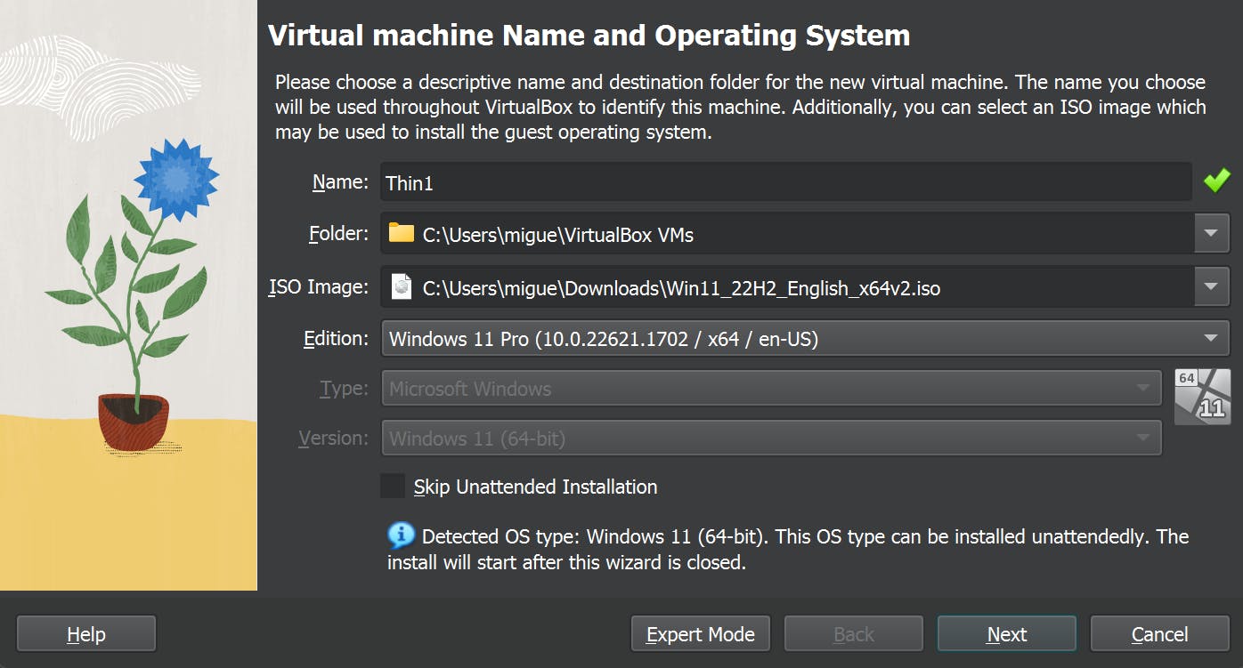 Install Windows in VirtualBox