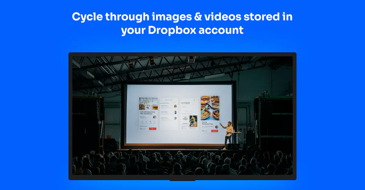 Dropbox Gallery - Digital Signage App - ScreenCloud