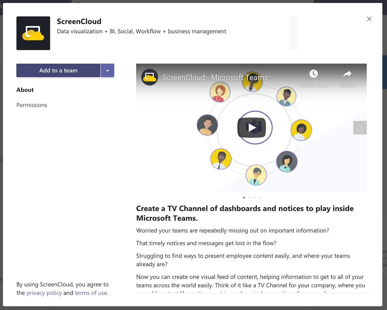 ScreenCloud App for Microsoft Teams - ScreenCloud App Install 11.03.2020.png
