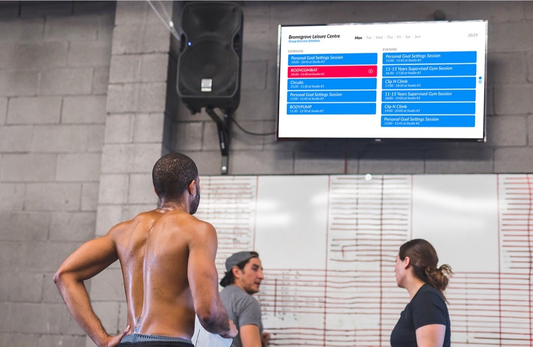 Digital Signage for Gyms & Fitness Centers App Example