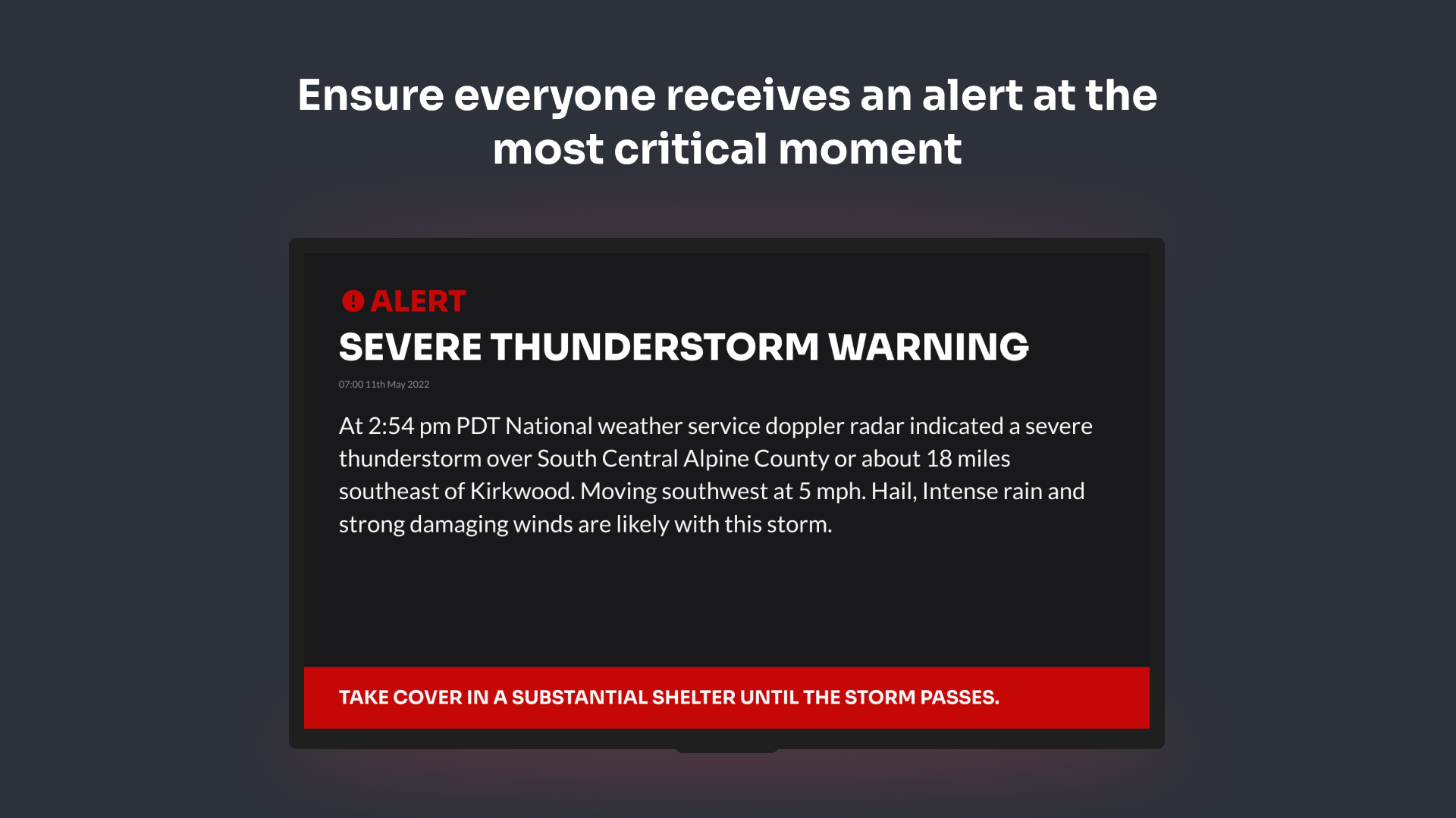 Emergency Alerts