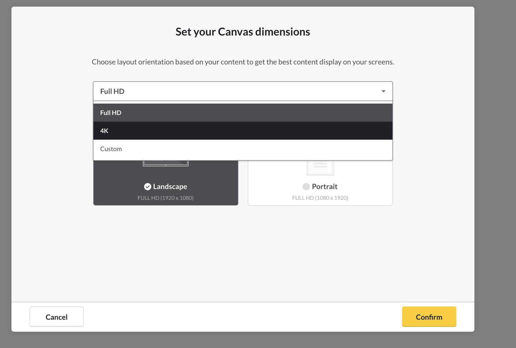 Set Canvas Dimensions