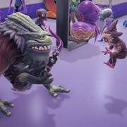 Gameplay of colourful alien patients of various sizes waiting in a line
