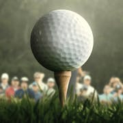 Golf ball on a tee