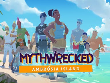 10 digital characters each very different than the other standing on a beach looking towards us