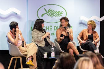 A panel of speakers