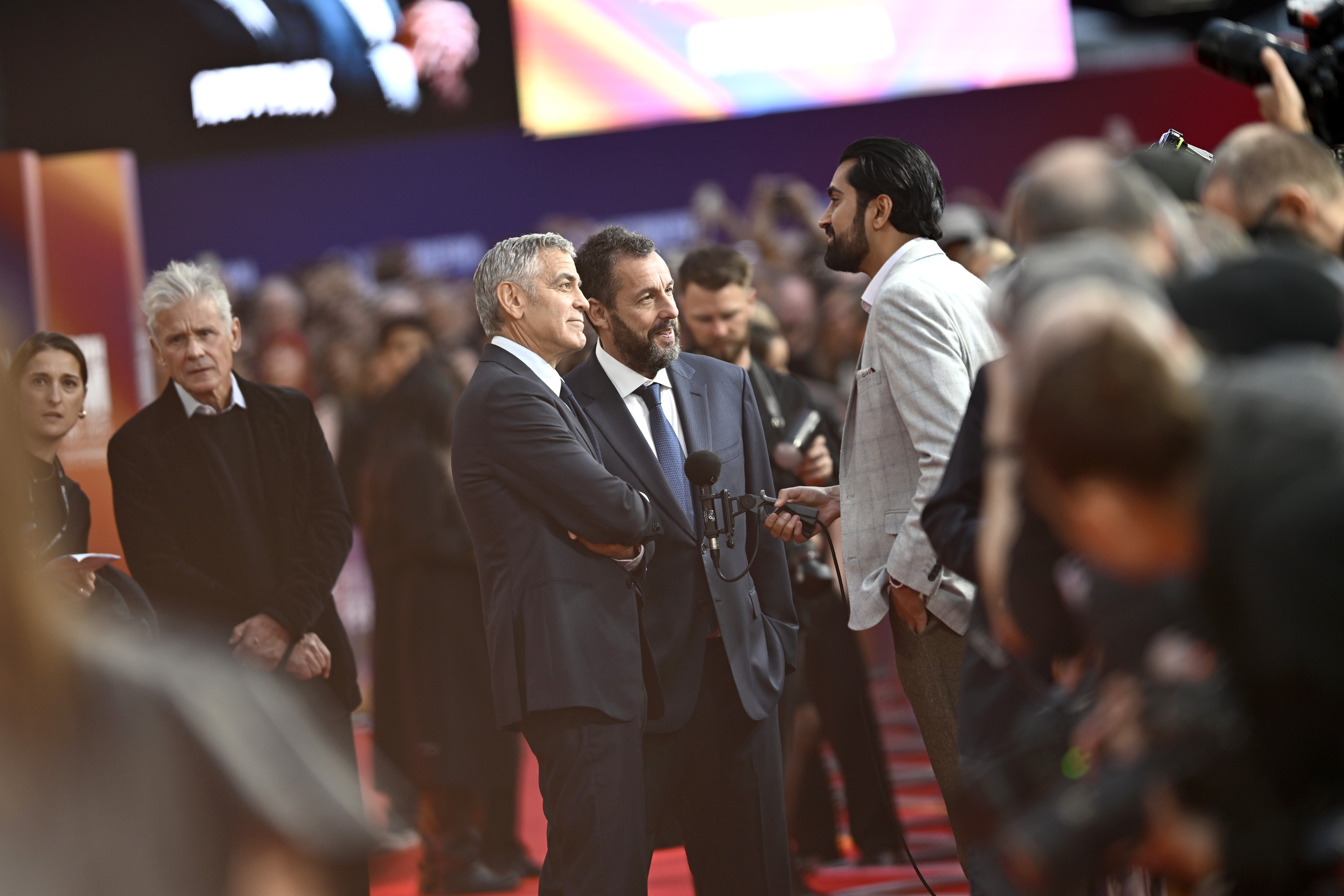 George Clooney, Adam Sandler - Jay Kelly Gala - Gareth Cattermole-Getty Images for BFI