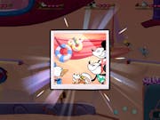 Game play of a polaroid snapshot of characters Donald Duck, Goofy, Minnie Mouse and Mickey Mouse