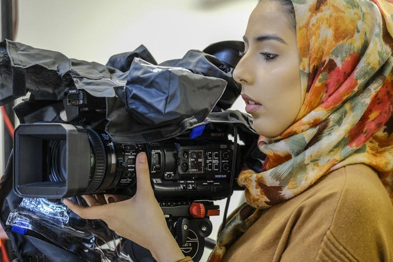 Participant learning new skills