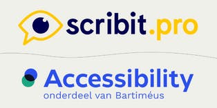 Logo's Scribit.Pro en stichting Accessibility