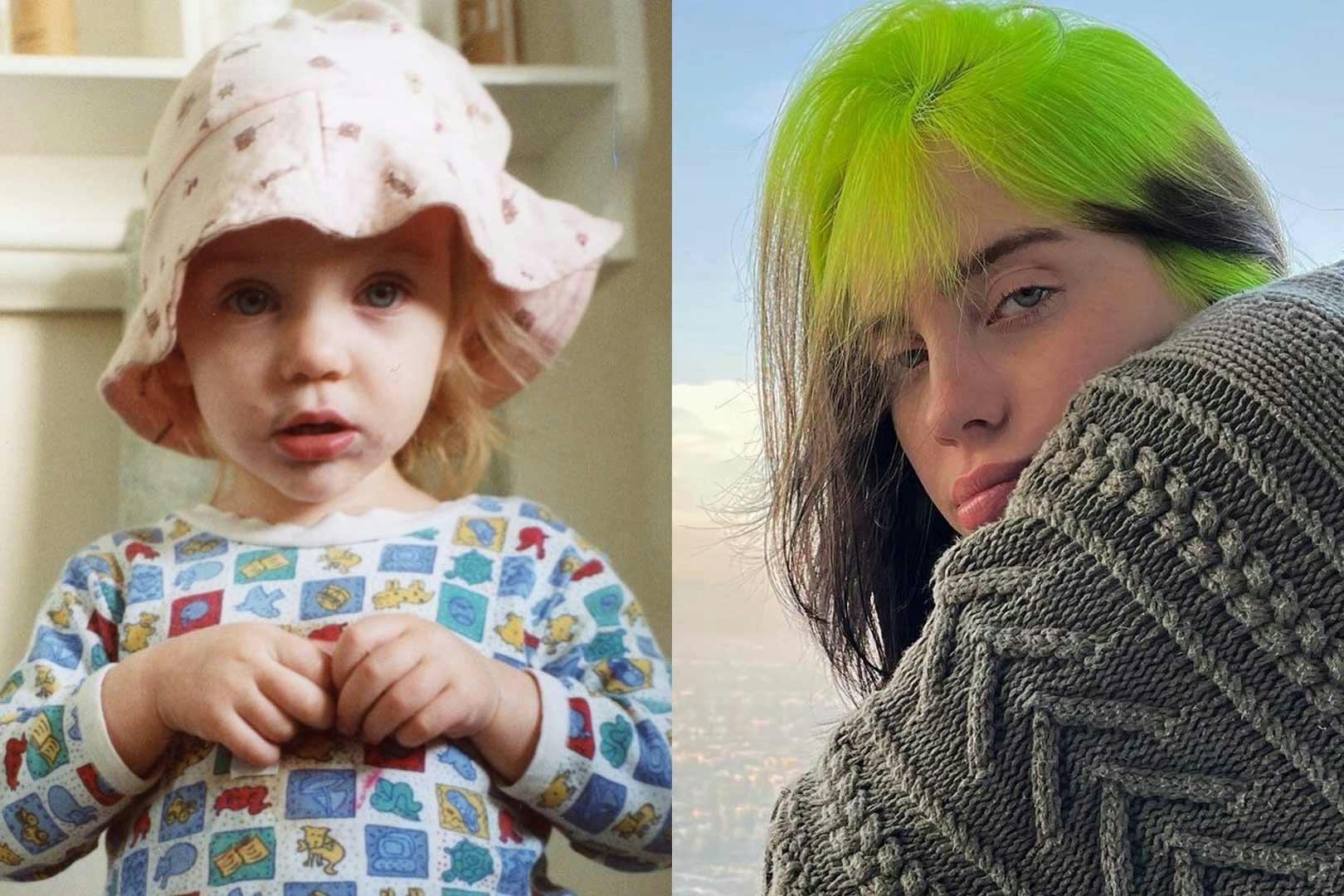 Billie Eilish's childhood photo.