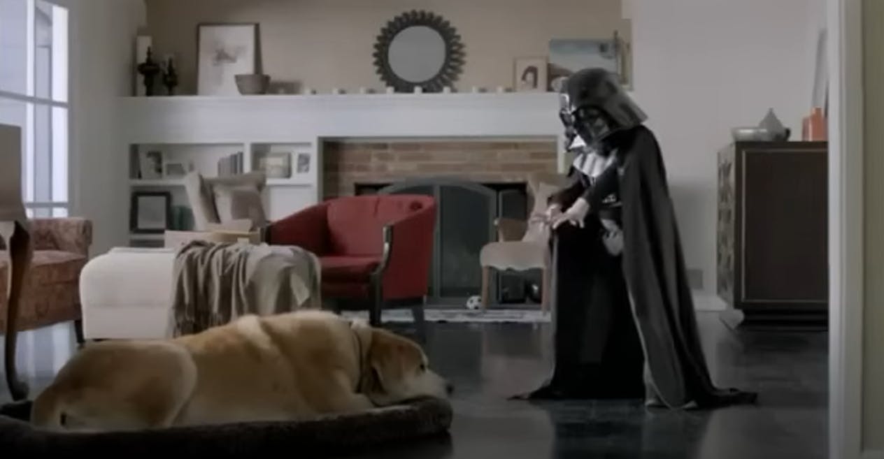 Volkswagen ad Darth Vader kid