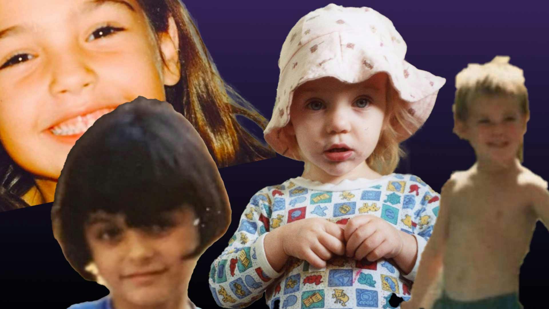 Childhood photos of celebrities.