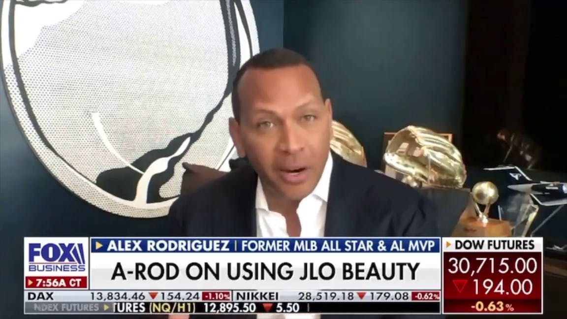 Alex Rodriguez on Fox Business.