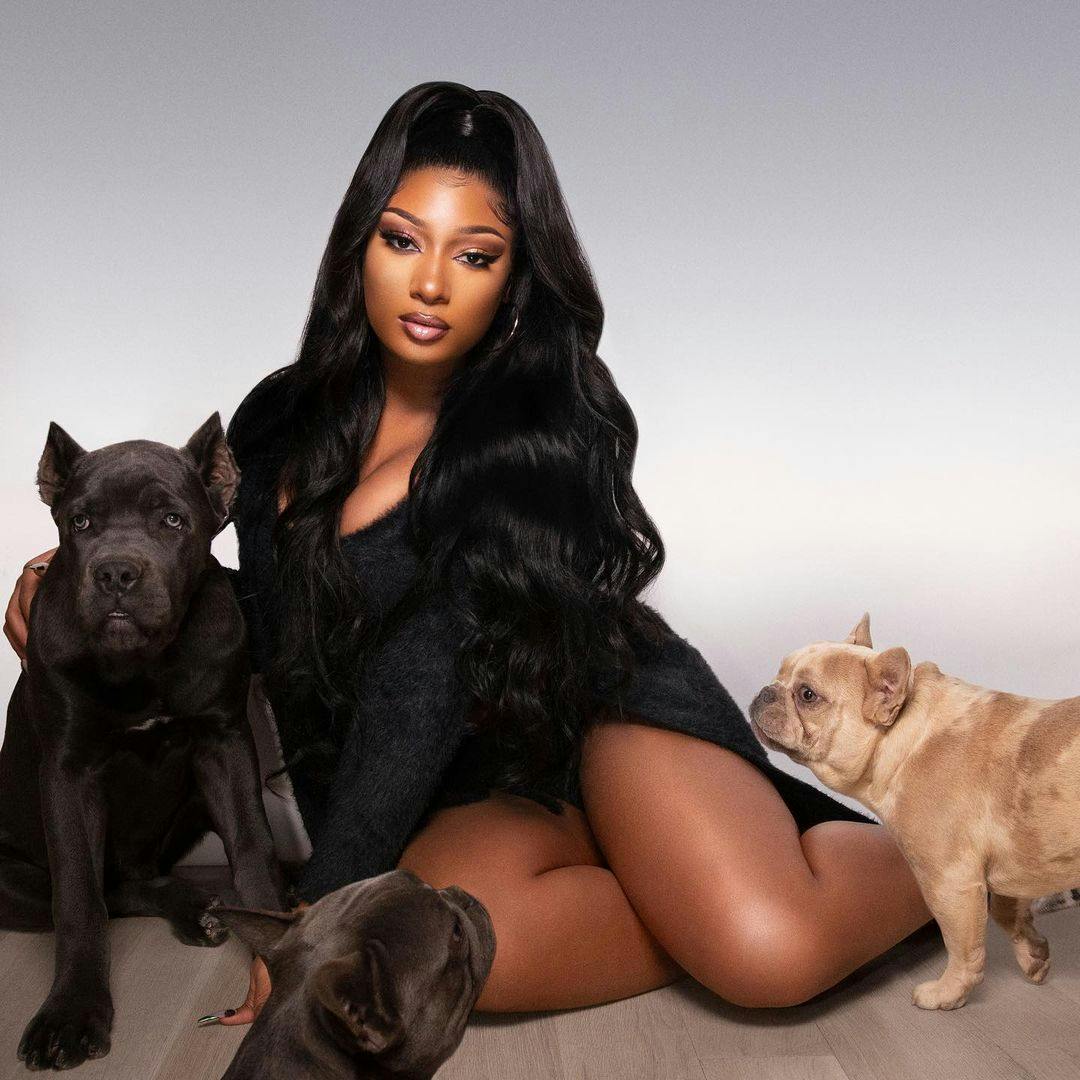 Megan Thee Stallion with her dogs.