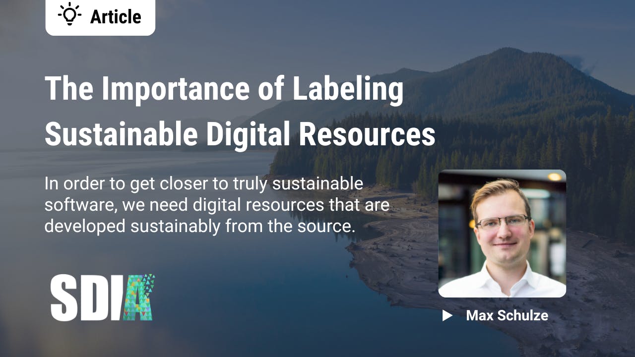 The Importance of Labeling Sustainable Digital Resources