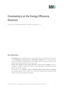 Commentary on the Energy Efficiency Directive 