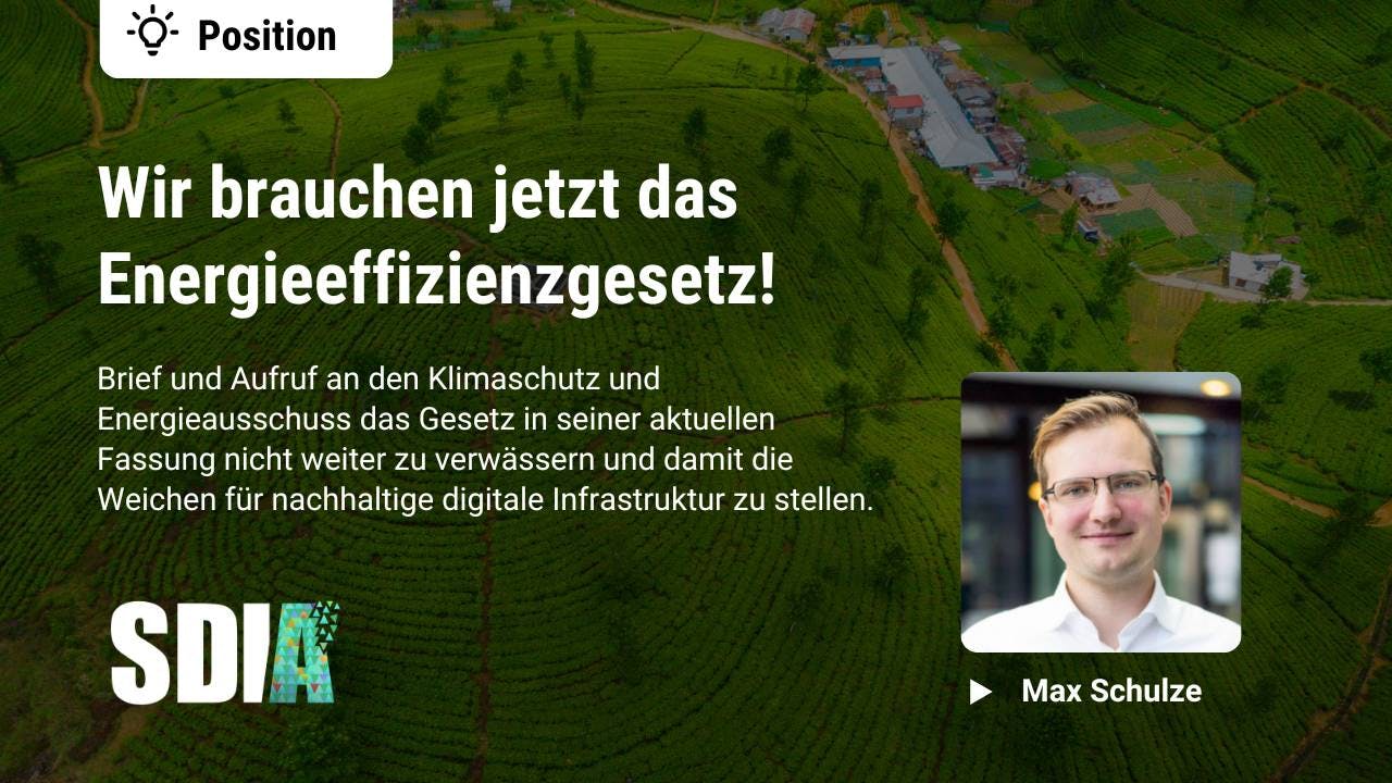 Wir brauchen jetzt das Energieeffizienzgesetz!