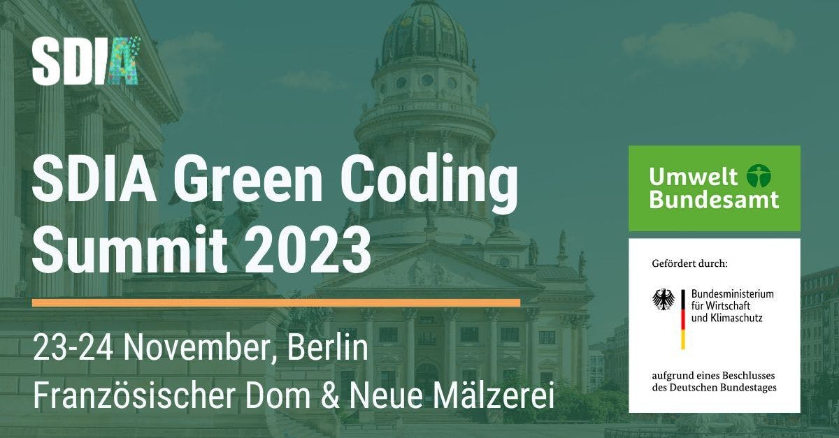 SDIA Green Coding Summit 2023