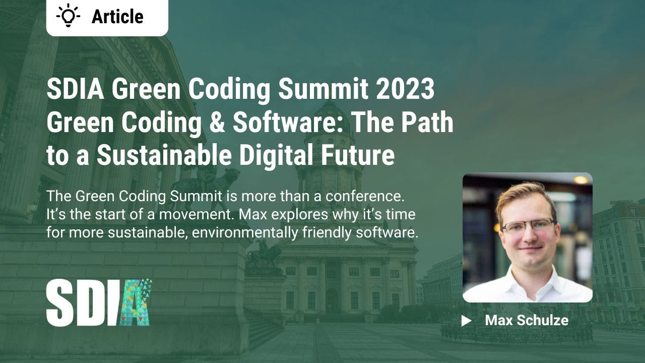 SDIA Green Coding Summit 2023