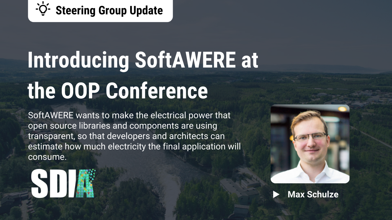 Introducing SoftAWERE at the OOP Conference