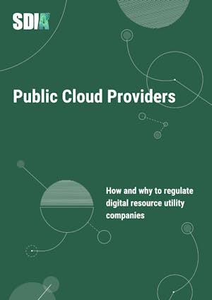 Public Cloud Providers: How and why to regulate digital resource utility companies