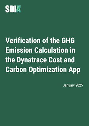 Verification Report for the Dynatrace Cost & Carbon Optimization Tool