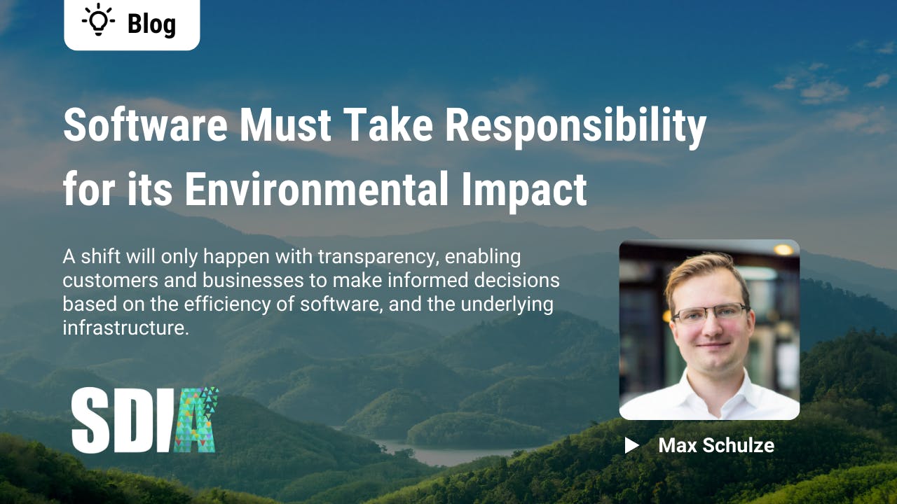 Software must take responsibility for its environmental impact