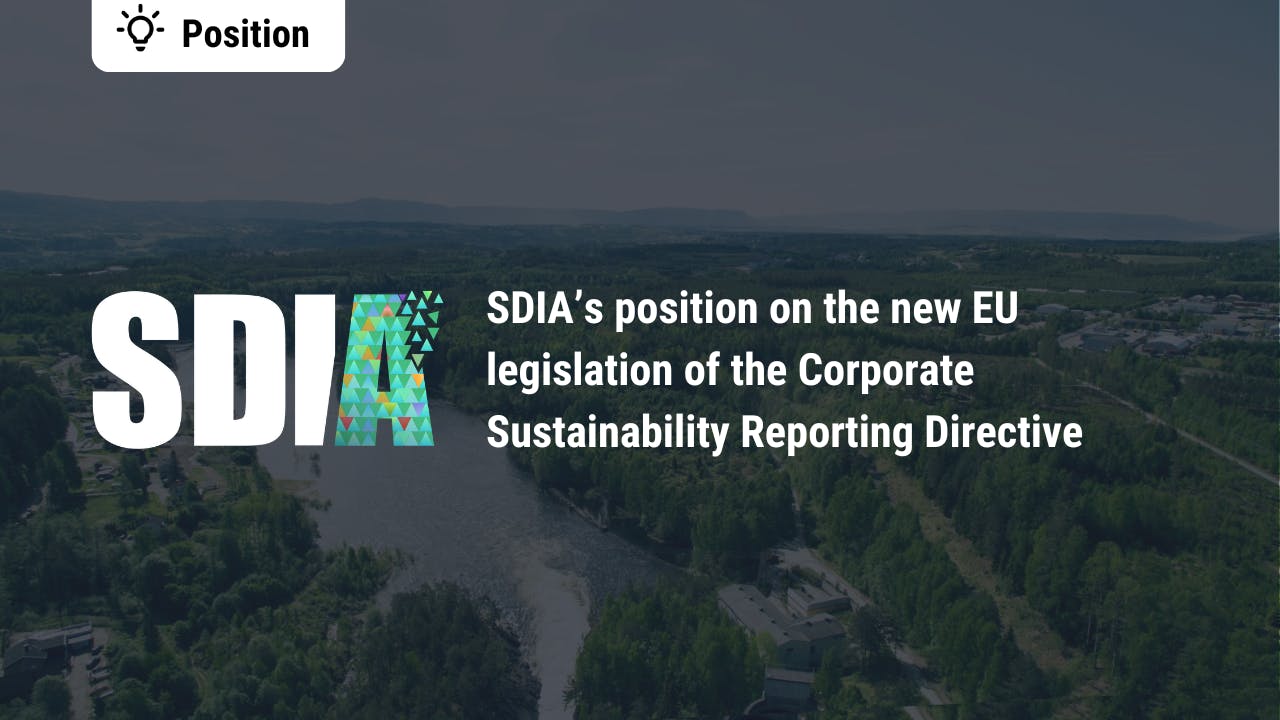 SDIA’s position on the new EU legislation of the Corporate Sustainability Reporting Directive