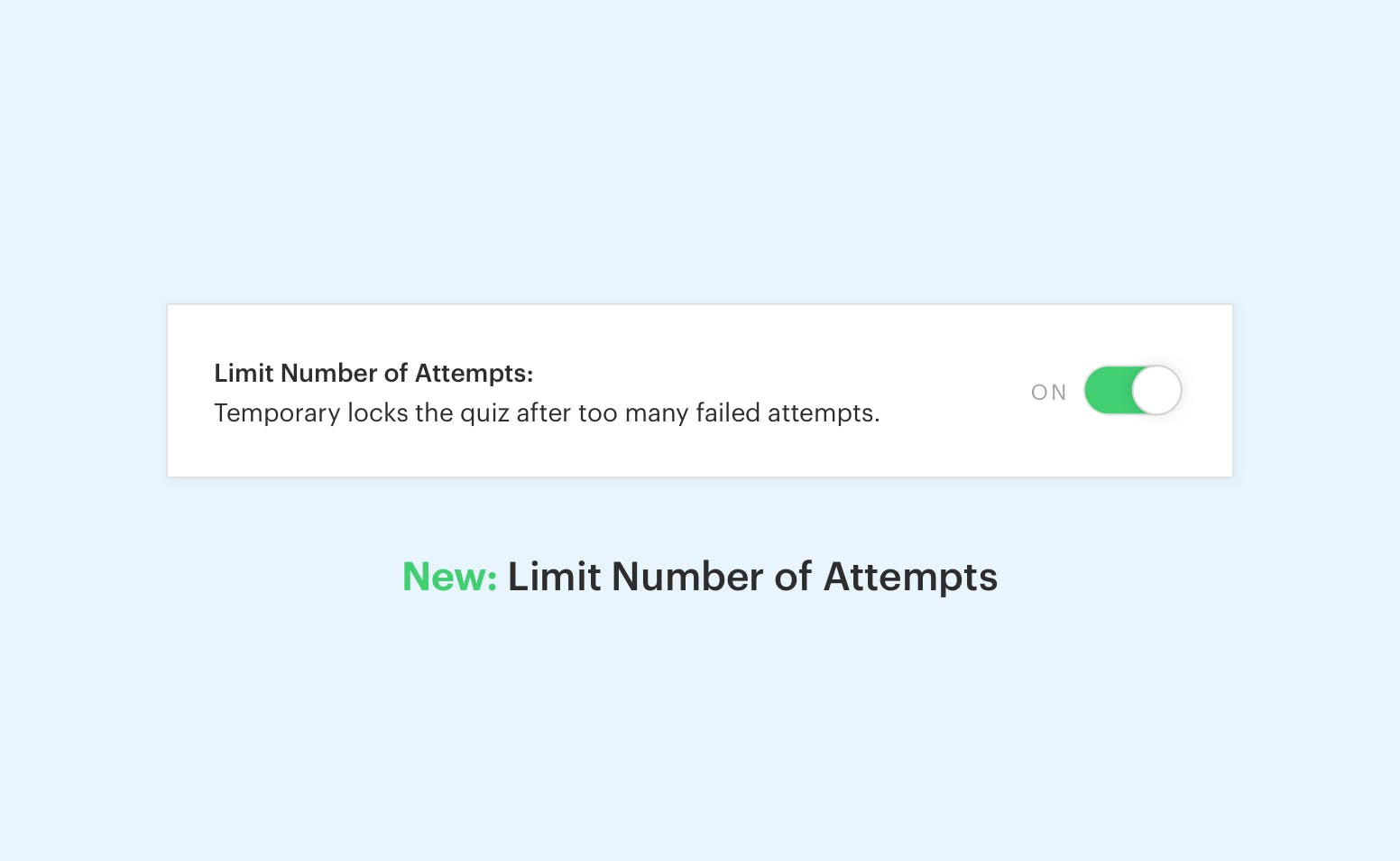 Product Update: Limit Number of Quiz Attempts