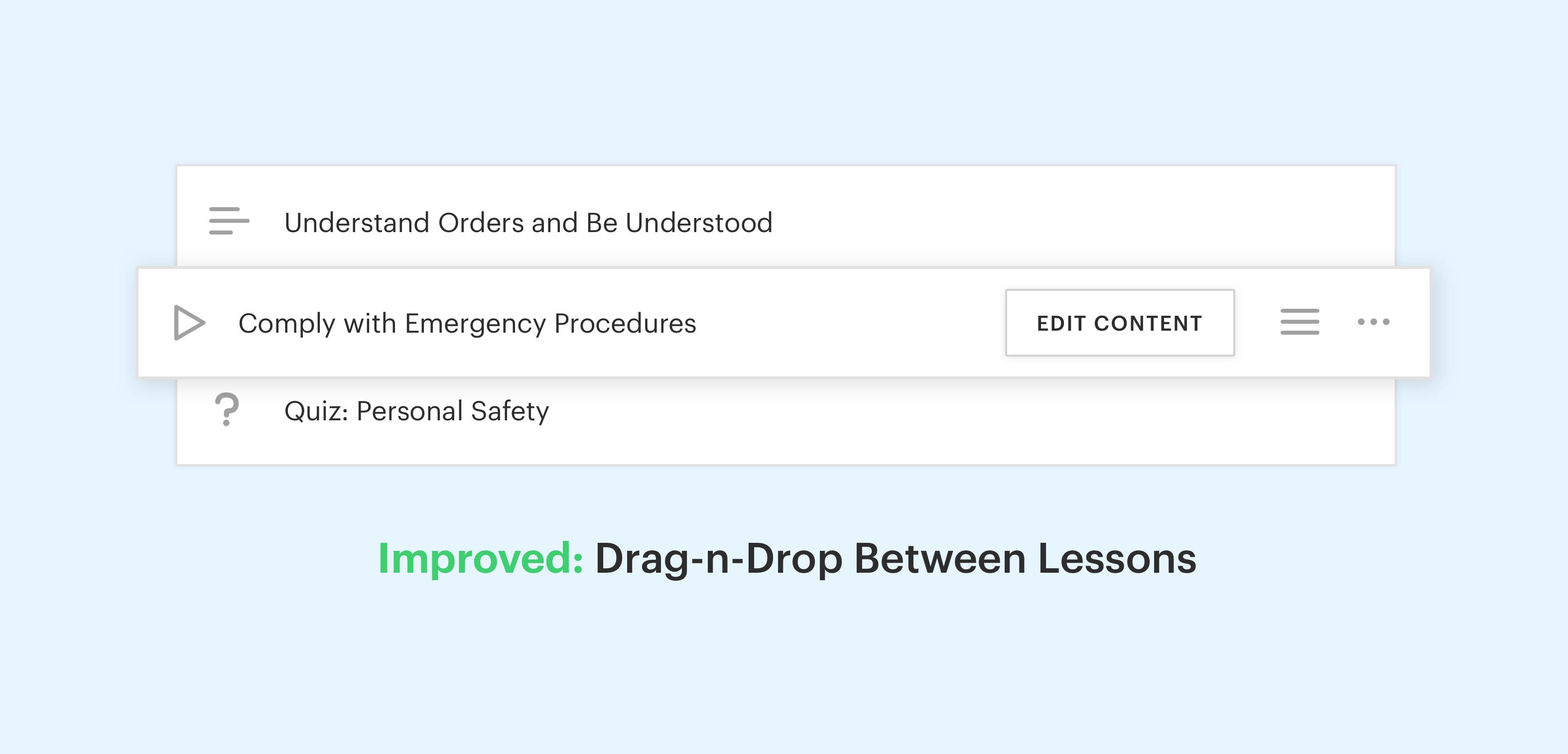 Improved: Drag-n-Drop Between Lessons