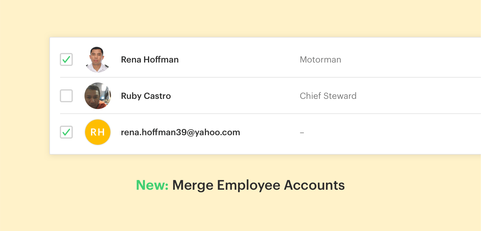 Merge Employee Accounts