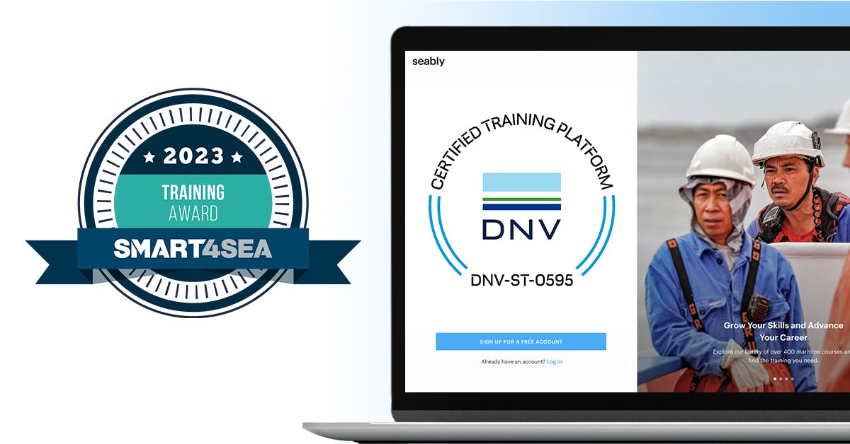 Seably, the leading digital platform for the maritime industry, has been recognised with the SMART4SEA Training Award for its groundbreaking collaboration with DNV. 