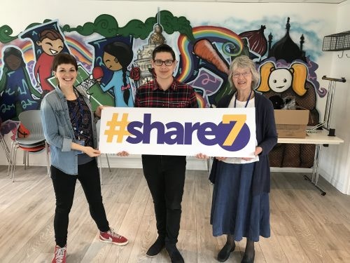 Search Seven team supporting The Clock Tower Sanctuary in the #share7 campaign