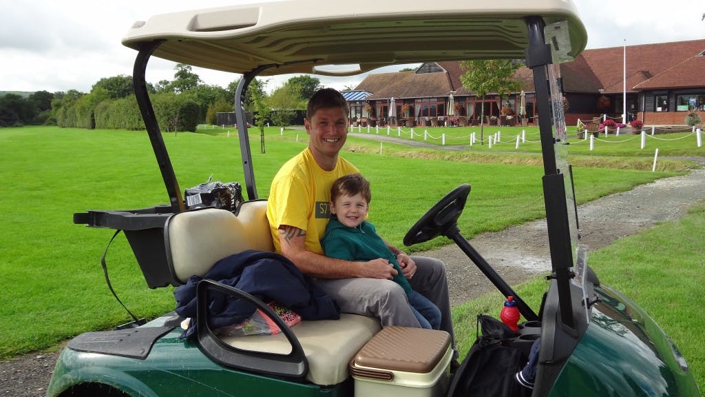 Ted and his dad Dean 