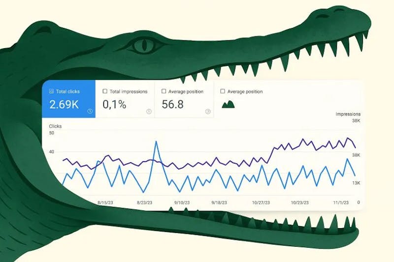 crocodile effect in SEO Impressions and Clicks