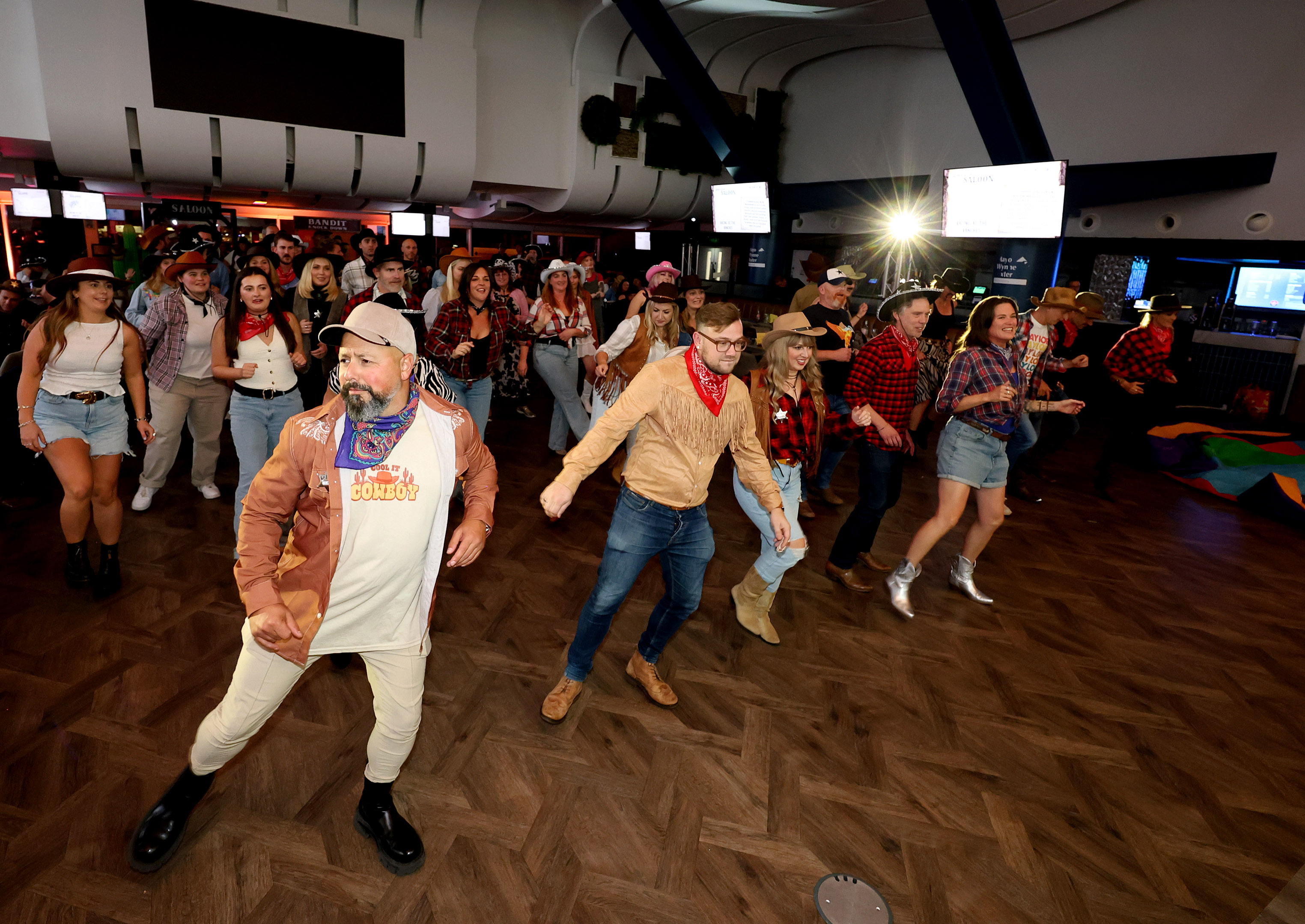 Line Dancing at The Search Seven Saloon